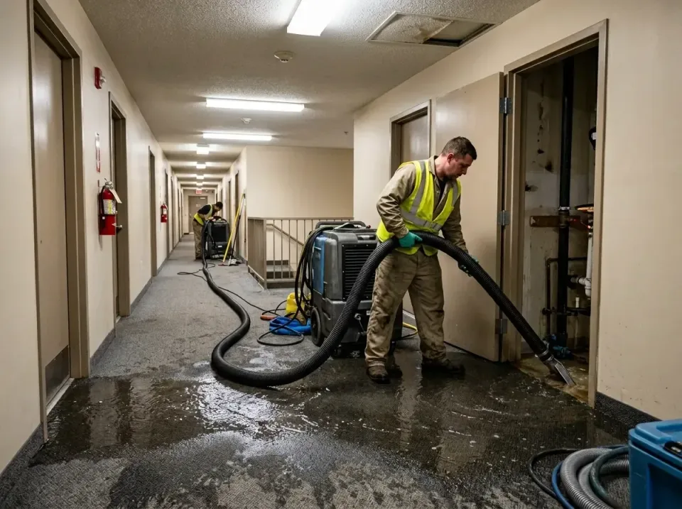 multi-unit-apartment-hallway-f-005 — frequently asked questions, Emergency Burst Pipe Water Extraction & Removal in Loma Ric…